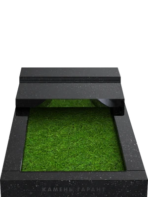 Классическая гранитная полуплита на цветник